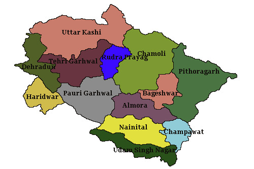 Uttarakhand Map